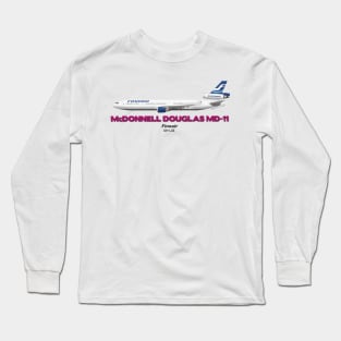 McDonnell Douglas MD-11 - Finnair Long Sleeve T-Shirt